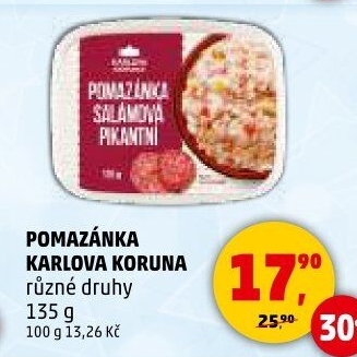 Pomazánky Karlova Koruna
