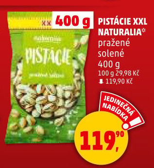 Pražené pistácie Naturalia