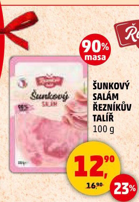 Salám šunkový Řezníkův talíř