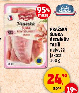 Šunka pražská nejvyšší jakosti Řezníkův talíř