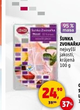Šunka Zvonařka nejvyšší jakosti LE&amp