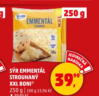 Sýr Ementál strouhaný Boni