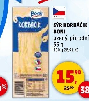 Sýr Korbáčky Boni