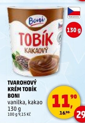Tvarohový krém Tobík Boni