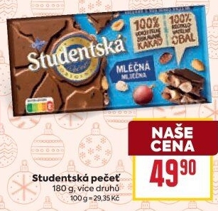 Čokoláda Studentská pečeť Orion