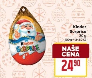 Čokoládové vajíčko s překvapením Kinder Surprise