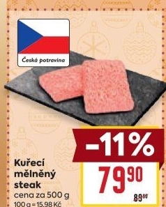 Kuřecí steak mletý