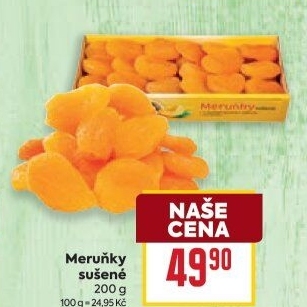 Meruňky sušené