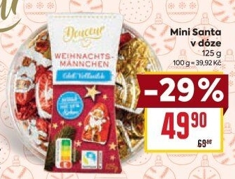 Mini čokoládky Santa Douceur - dóza