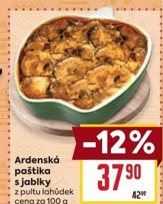 Paštika ardénská s jablky