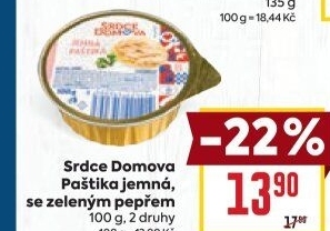 Paštika jemná Srdce Domova