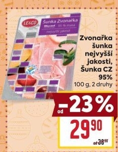 Šunka Zvonařka nejvyšší jakosti LE&amp