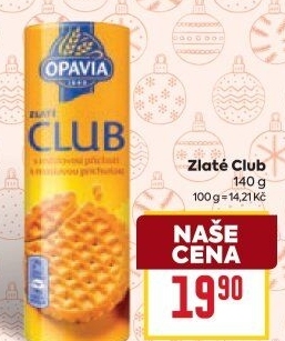 Sušenky Zlaté Club Opavia
