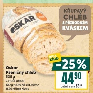 Chléb kváskový Oskar Minit