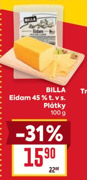 Sýr Eidam 45% Billa