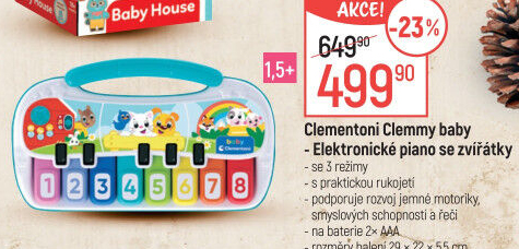 Dětské elektrické piano Clementoni