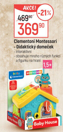 Didaktický domeček Montessori Clementoni