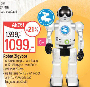 Interaktivní robot Zigy - Globus akcniletaky.com