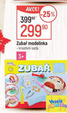 Sada Zubař Veselá Modelína