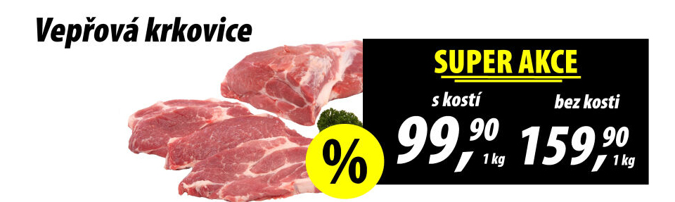 Vepřová krkovice s kostí