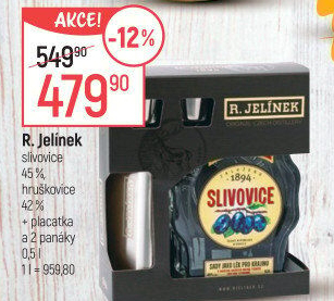 Pálenka Hruškovice Rudolf Jelínek - dárkové balení