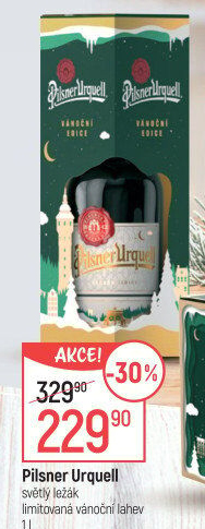 Pivo světlý ležák Retro láhev Pilsner Urquell