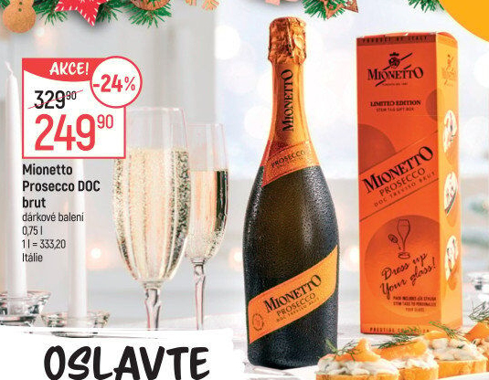 Prosecco brut DOC Treviso Mionetto