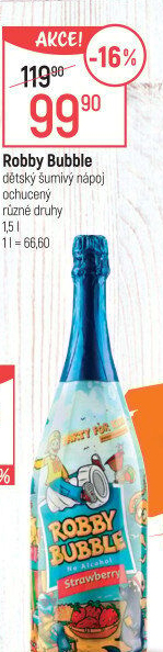 Sekt nealkoholický dětský Robby Bubble