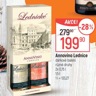 Vína Cuvée Vinařství Annovino Lednice - dárkové balení