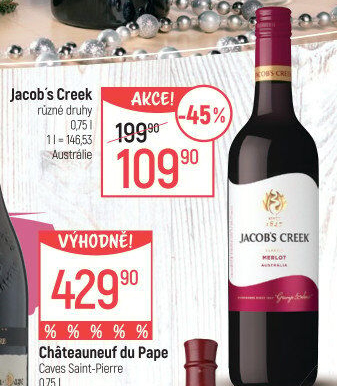 Víno Merlot Jacob'