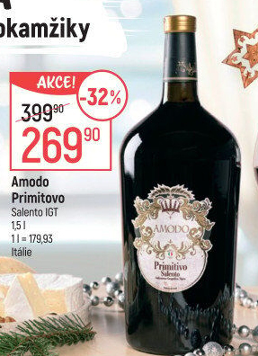 Víno Primitivo Salento IGT Amodo