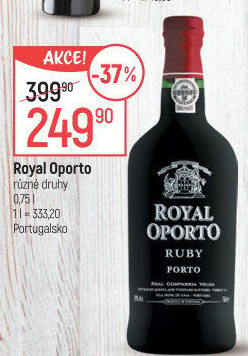 Víno Ruby Royal Oporto Real Companhia Velha