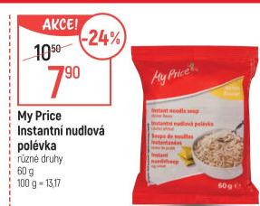 Instantní nudlové polévky My Price
