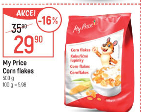 Lupínky cornflakes My Price