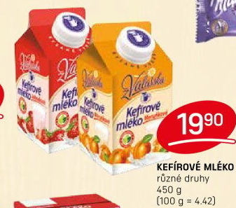 Kefírové mléko ochucené Mlékárna Valašské Meziříčí