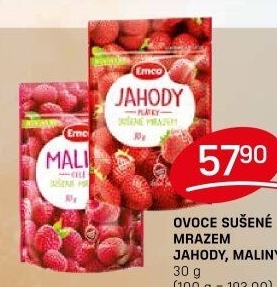 Mrazem sušené jahody Emco
