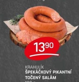 Salám špekáčkový pikantní točený Krahulík
