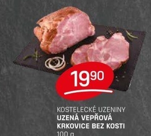Vepřová krkovice uzená bez kosti Kostelecké uzeniny