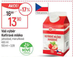 Kefírové mléko ochucené Váš výběr