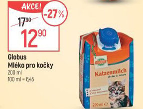 Mléko pro kočky Globus