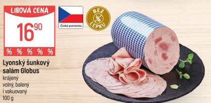 Salám lyonský šunkový Globus