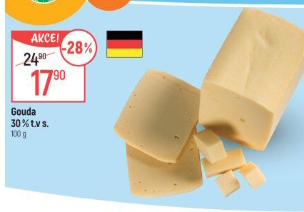 Sýr Gouda 30%