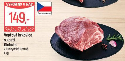Vepřová krkovice s kostí Globus