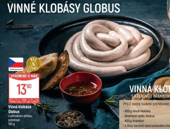 Vinná klobása Globus