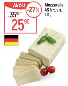 Sýr Mozzarella cihla 45%