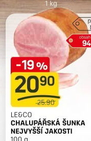Chalupářská šunka nejvyšší jakosti Le&amp
