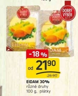 Sýr Eidam 30% Dobrý Výběr