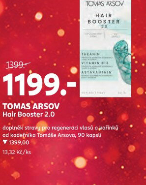 Doplněk stravy pro regeneraci vlasůHair Booster 2.0 Tomas Arsov