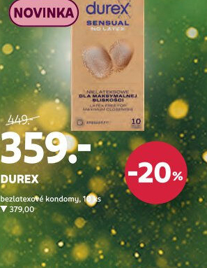 Kondomy bez latexu Durex