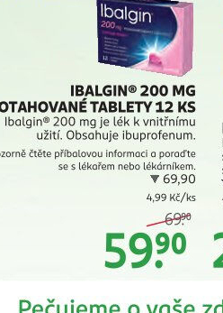 Tablety proti bolesti 200 Ibalgin